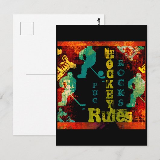 HOCKEY POSTKARTE (Vorne/Hinten)