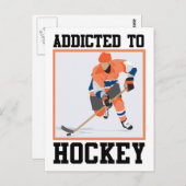 Hockey Postkarte (Vorne/Hinten)