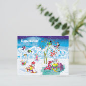 Hockey Postkarte (Stehend Vorderseite)