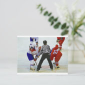 Hockey Postkarte (Stehend Vorderseite)