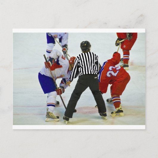 Hockey Postkarte (Vorderseite)