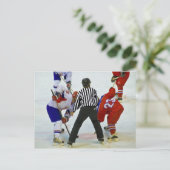 Hockey Postkarte (Stehend Vorderseite)