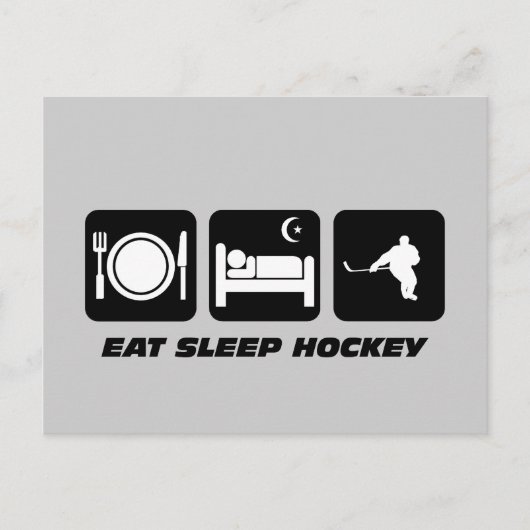 Hockey Postkarte (Vorderseite)