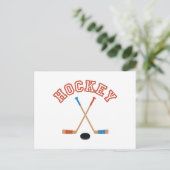 Hockey Postkarte (Stehend Vorderseite)