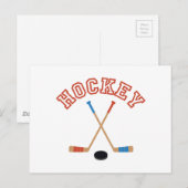 Hockey Postkarte (Vorne/Hinten)