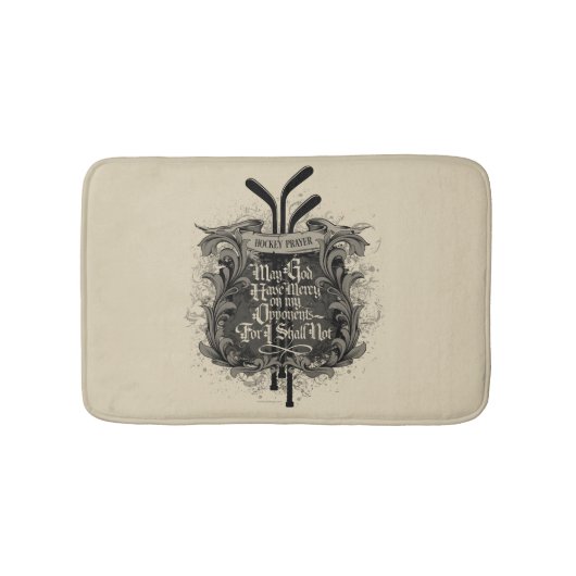 Hockey Prayer Bath Mat Badematte (Vorderseite)