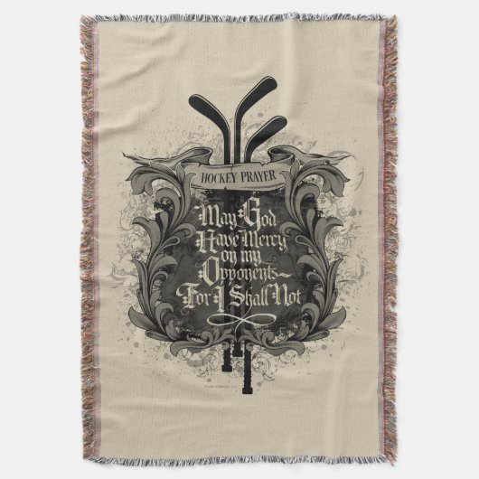 Hockey Prayer Decke (Vorderseite Vertikal)
