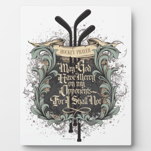 Hockey Prayer Fotoplatte (Vorderseite)