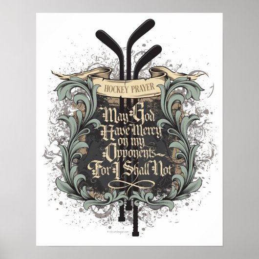 Hockey Prayer Poster (Vorne)