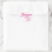 Hockey Princess Runder Aufkleber (Tasche)