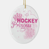 Hockey-Prinzessin Keramikornament (Rechts)