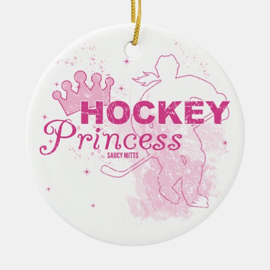 Hockey-Prinzessin Keramikornament (Vorne)