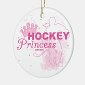 Hockey-Prinzessin Keramikornament (Links)