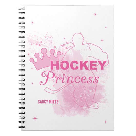 Hockey-Prinzessin Notizblock (Vorderseite)
