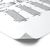 Hockey Puck 1940 Patentart - Weißbuch Poster (Ecke)