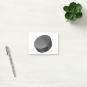 Hockey-Puck auf Weiß Post-it Klebezettel (Büro)