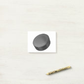 Hockey-Puck auf Weiß Post-it Klebezettel (Auf Schreibtisch)