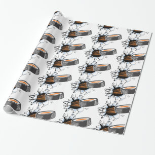 Hockey Puck Breakout Geschenkpapier