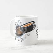 Hockey Puck Breakout Kaffeetasse (Vorderseite Links)