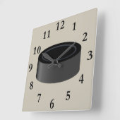 hockey puck clock quadratische wanduhr (Winkel)