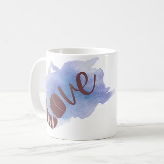 Hockey Puck Coffee Tasse - Geschenk für Hockey Lie (Vorderseite Links)