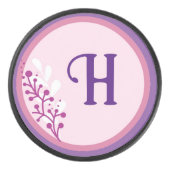 Hockey Puck - Fügen Sie Ihren ersten - Lila (Vorderseite)