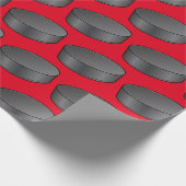 Hockey Puck Geschenkpapier (Ecke)