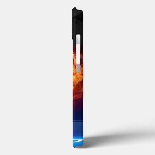 Hockey Puck in Flammen Case-Mate iPhone Hülle (Rückseite / Links)