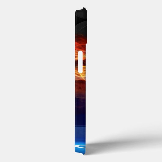 Hockey Puck in Flammen Case-Mate iPhone Hülle (Rückseite / Rechts)