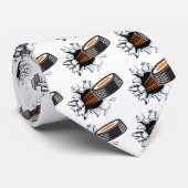 Hockey-Puck Krawatte (Gerollt)