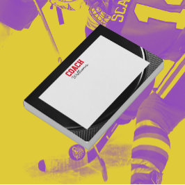 Hockey Puck Look Personalisiert Coach Post-it Klebezettel