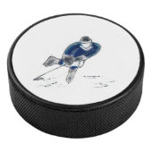 Hockey Puck mit Original Art (3/4)