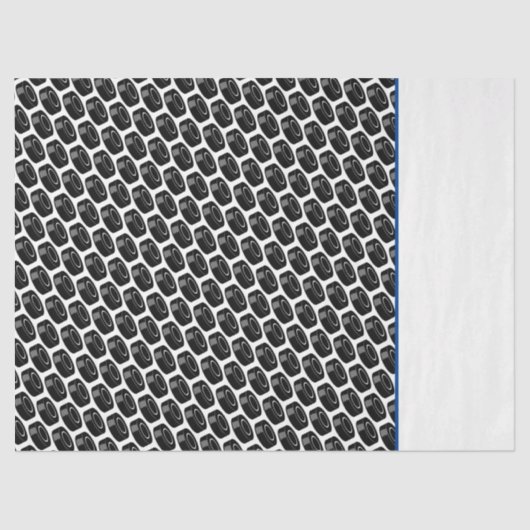 Hockey Puck Pattern Spielspass Spaß Seidenpapier (Vorderseite)