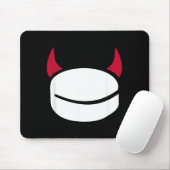 Hockey Puck Teufel Mousepad (Mit Mouse)