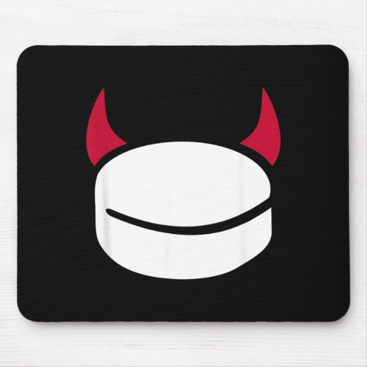 Hockey Puck Teufel Mousepad (Vorne)