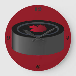 Hockey-Puck-Uhr Große Wanduhr