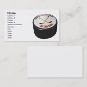 Hockey-Puck Visitenkarte (Vorne/Hinten)