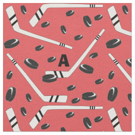 Hockey-Pucke und Stöcke Stoff