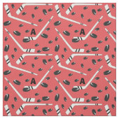 Hockey-Pucke und Stöcke Stoff (Muster)