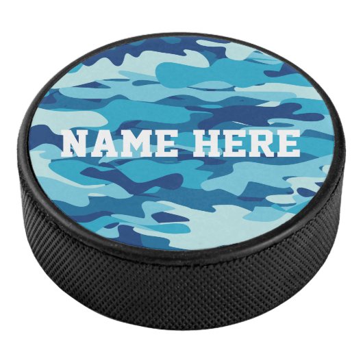 Hockey-Puckgeschenk für individuelle Name und Camo Eishockey Puck (3/4)