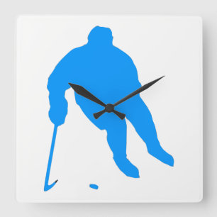 Hockey Quadratische Wanduhr