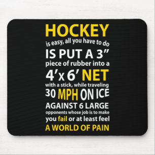 Hockey Quote Hockey ist ein einfaches Geschenk für Mousepad