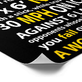 Hockey Quote Hockey ist ein einfaches Geschenk für Poster (Ecke)