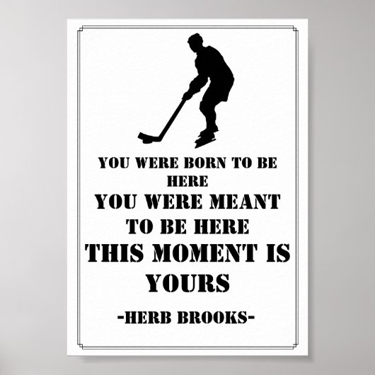 Hockey Quote Poster (Vorne)