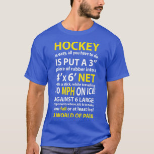 Hockey-Quotenhockey ist ein einfaches Geschenk für T-Shirt