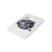 Hockey Rat Bathroom Mat Badematte (Schrägansicht)