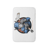 Hockey Rat Bathroom Mat Badematte (Vorderseite Vertikal)