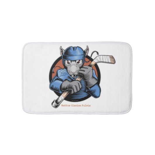 Hockey Rat Bathroom Mat Badematte (Vorderseite)