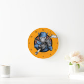 Hockey Rat Runde Wanduhr (Zuhause)