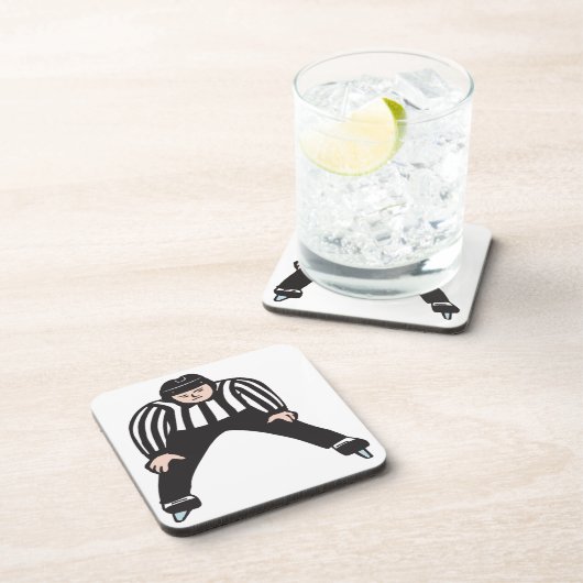 Hockey-Referent Untersetzer (Rechte Seite)